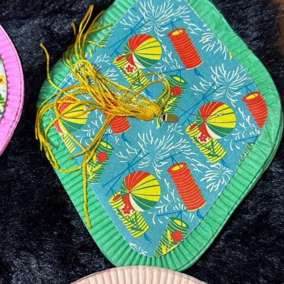 Vintage Round & Oval Paper Lantern Decoration With Tropical & Floral Patterns  6 - Picture 2 of 12